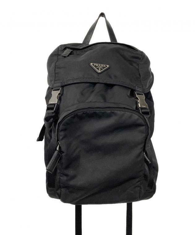 中古・古着通販】PRADA (プラダ) Re-Nylon×サフィアーノレザーバック