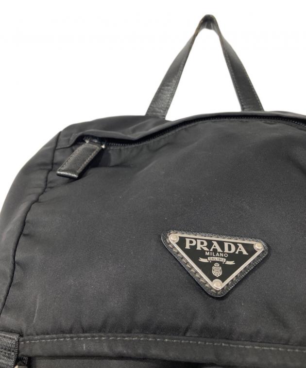 中古・古着通販】PRADA (プラダ) Re-Nylon×サフィアーノレザーバック