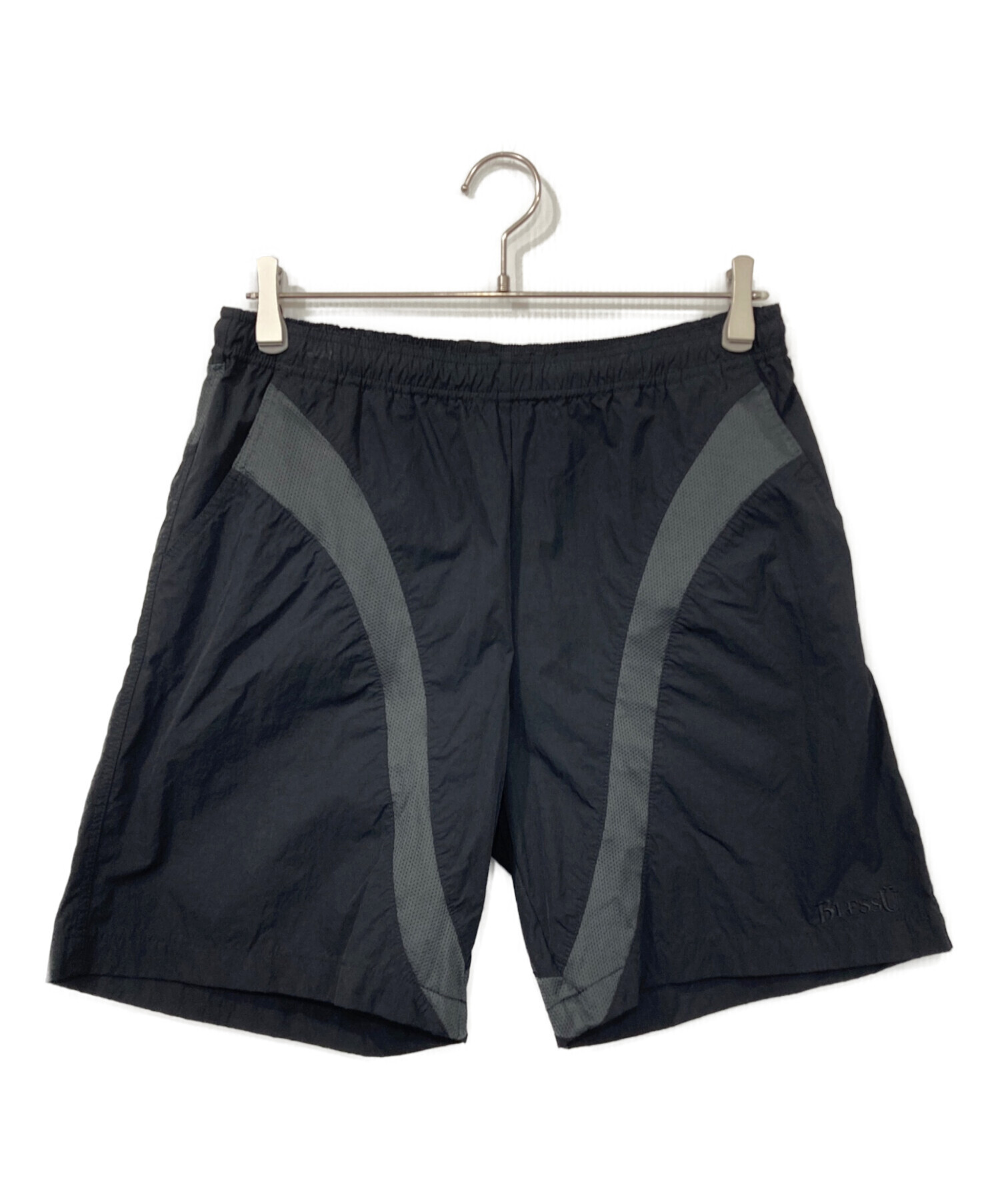 中古・古着通販】blessu (ブレスユー) Mesh Line Half Pants ブラック 