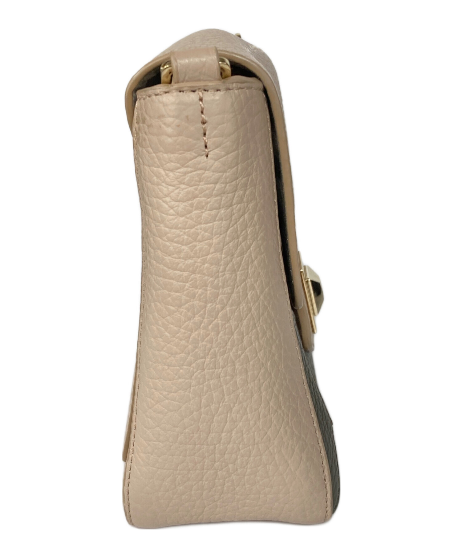 中古・古着通販】FURLA (フルラ) フラップショルダーバッグ ピンク 