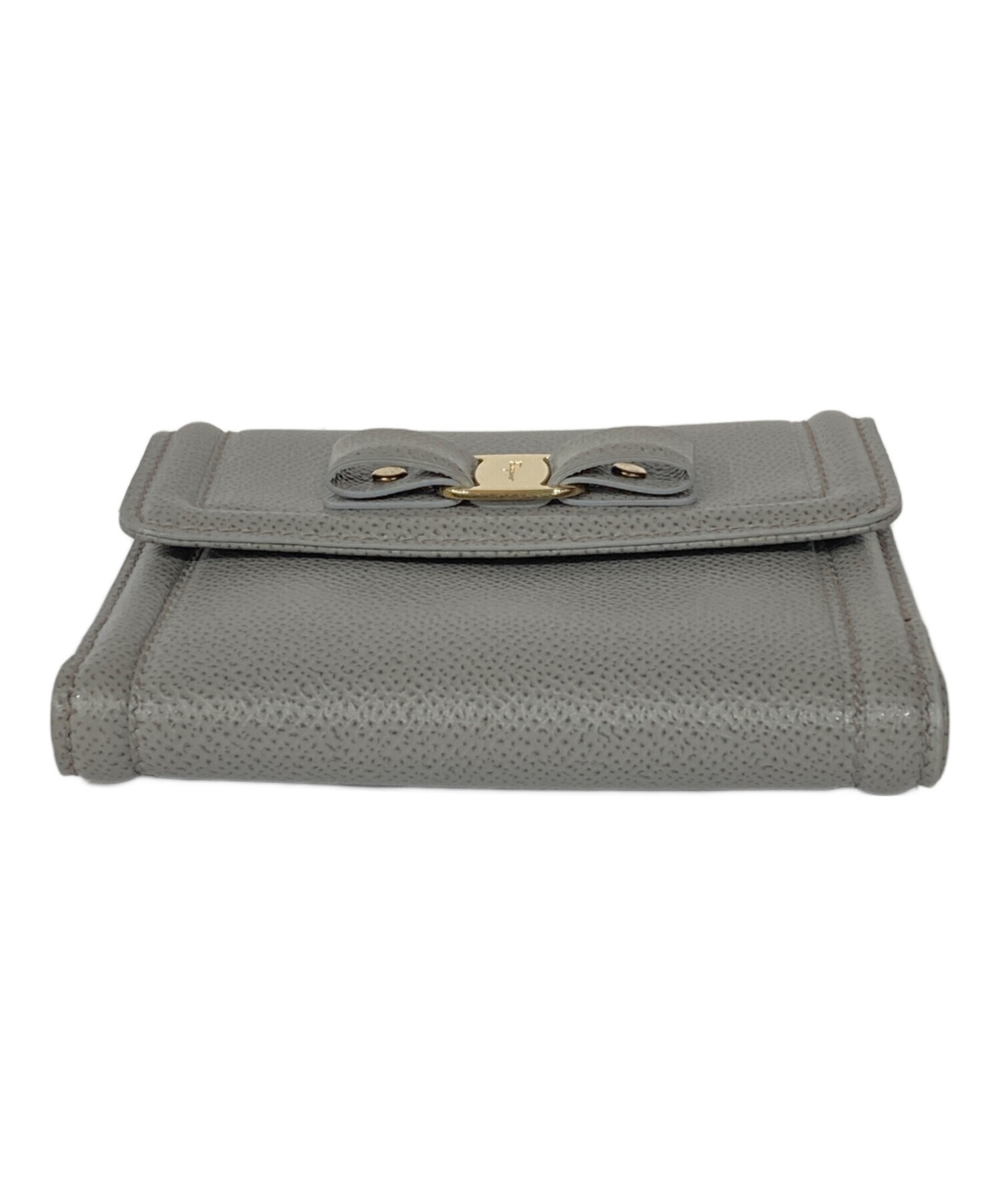 Salvatore Ferragamo サルバトーレフェラガモ/ヴァラリボン ジップ長財布/22 D154/00/Aランク/09【中古】 FERRAGAMO（フェラガモ） 中古 長財布二折 レディース ブランド ヴァラ