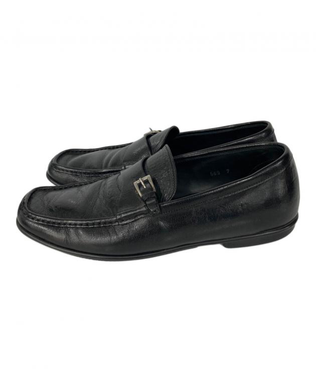 プラダ　ブラック ドレスシューズ　295116 黒　8 中古・古着通販】PRADA (プラダ) ドレスシューズ ブラック サイズ:7