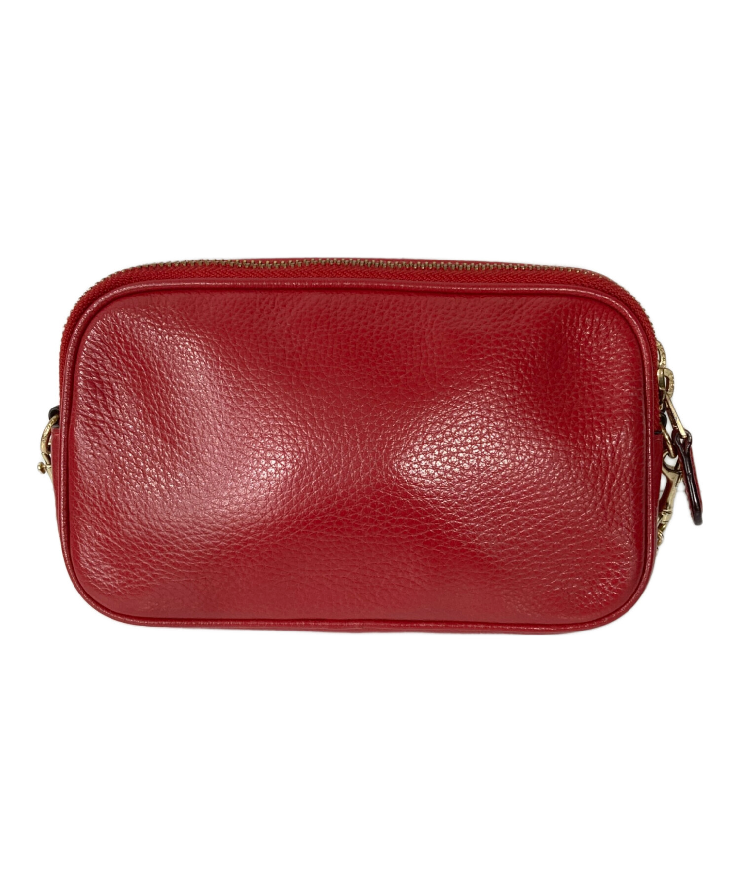 中古・古着通販】COACH (コーチ) チェーンショルダーバッグ レッド 中古・古着通販】COACH (コーチ) チェーンショルダーバッグ レッド