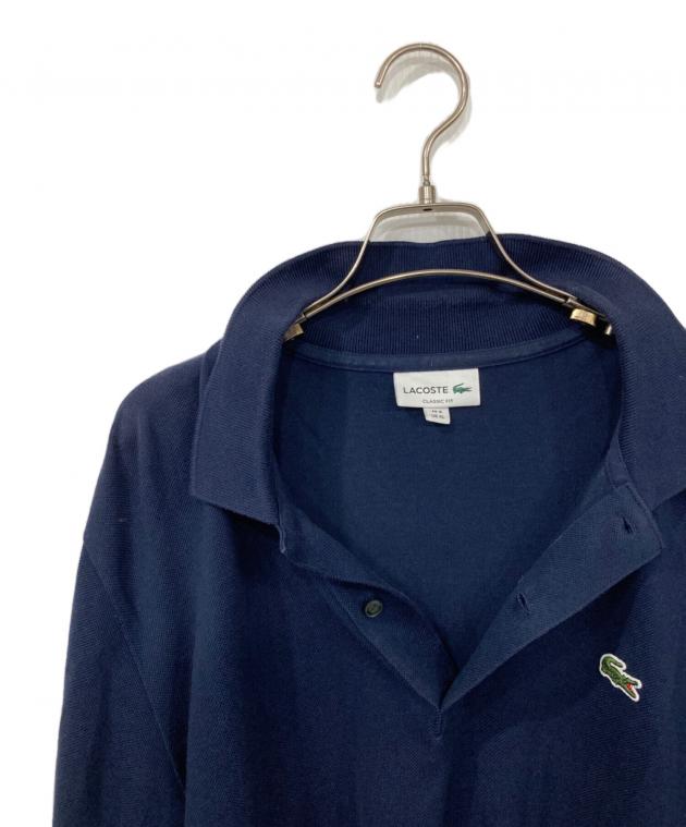中古・古着通販】LACOSTE (ラコステ) 長袖ポロシャツ ネイビー サイズ