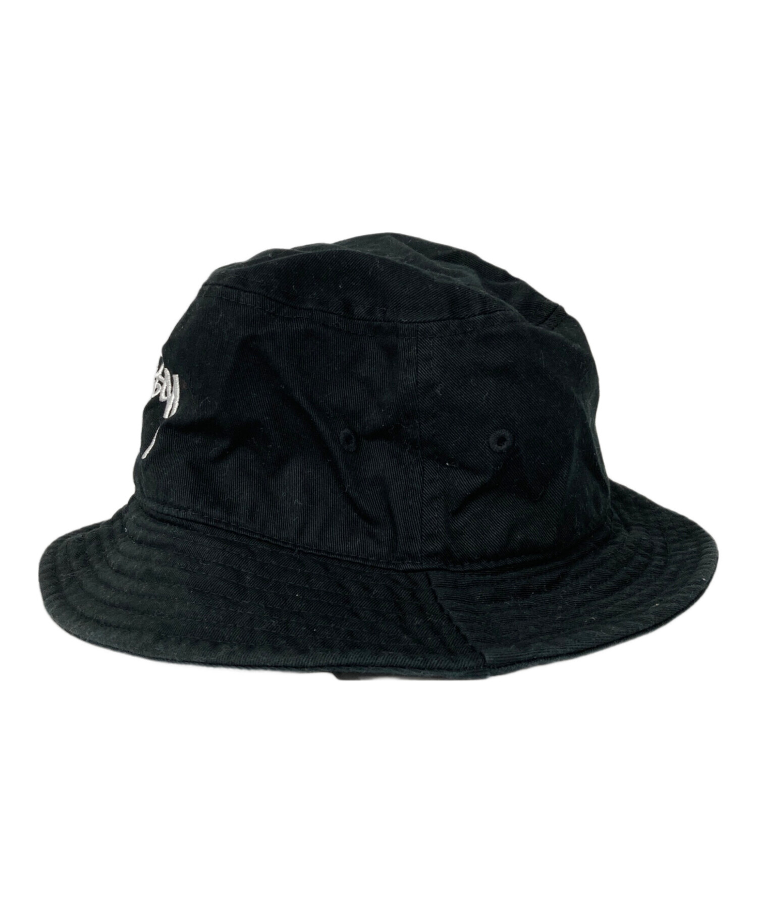 中古・古着通販】stussy (ステューシー) ロゴ刺繍バケットハット
