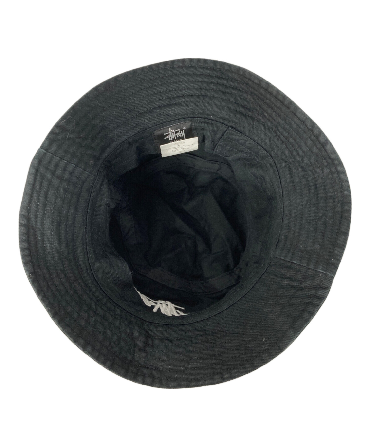 中古・古着通販】stussy (ステューシー) ロゴ刺繍バケットハット