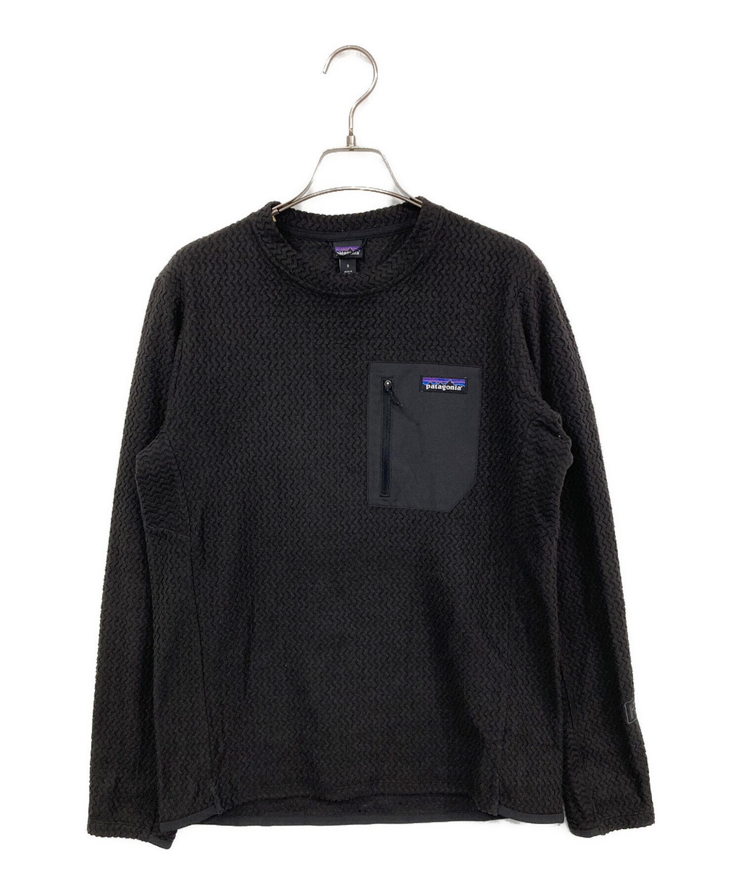 パタゴニアフリース R1 AIR CREW ブラック 中古美品！ 中古・古着通販】Patagonia (パタゴニア) R1エアクルー グレー サイズ