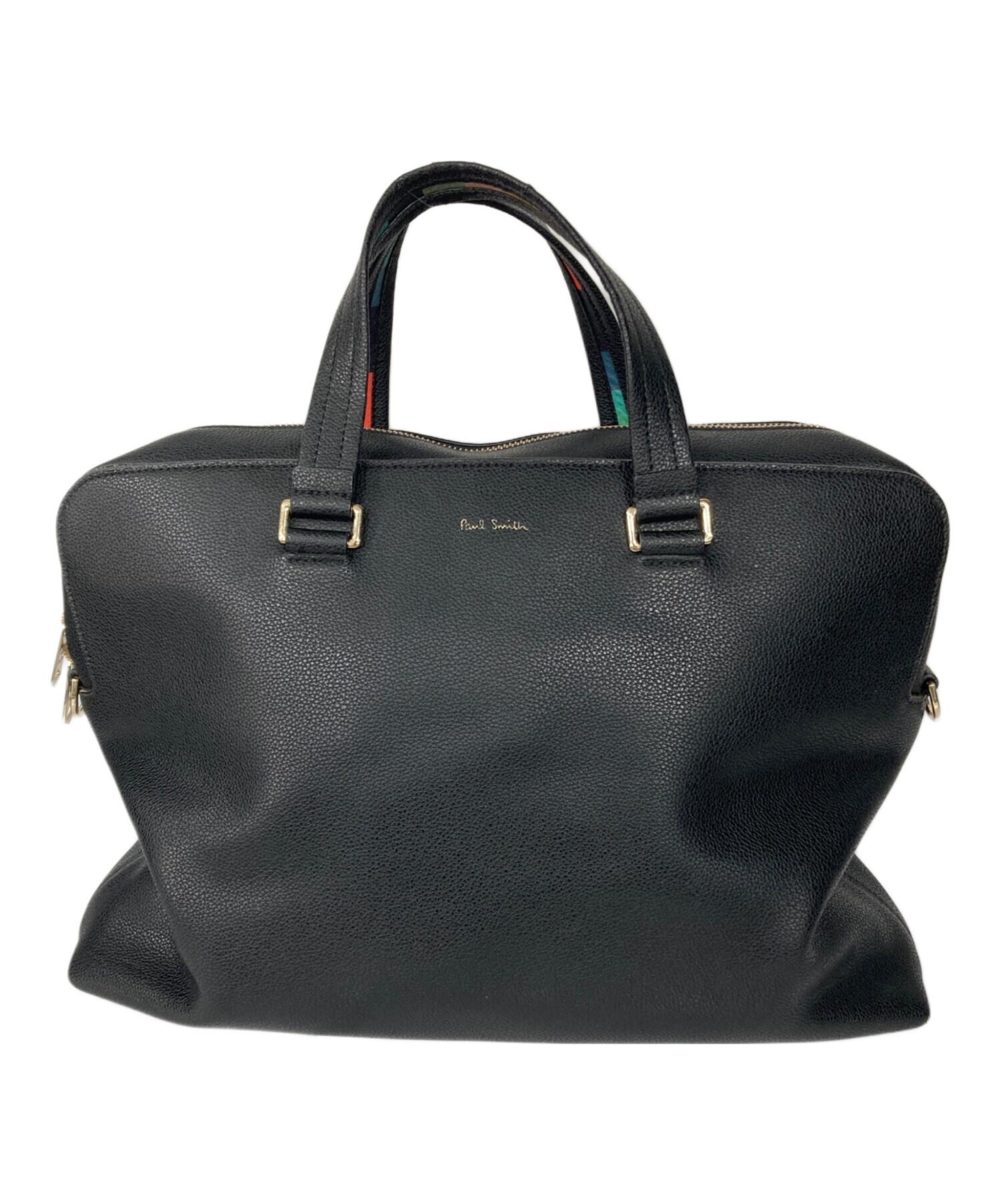 Paul Smith ビジネスバッグ マルチストライプ 2Way バック 美品 中古・古着通販】Paul Smith (ポールスミス) マルチストライプ2WAY