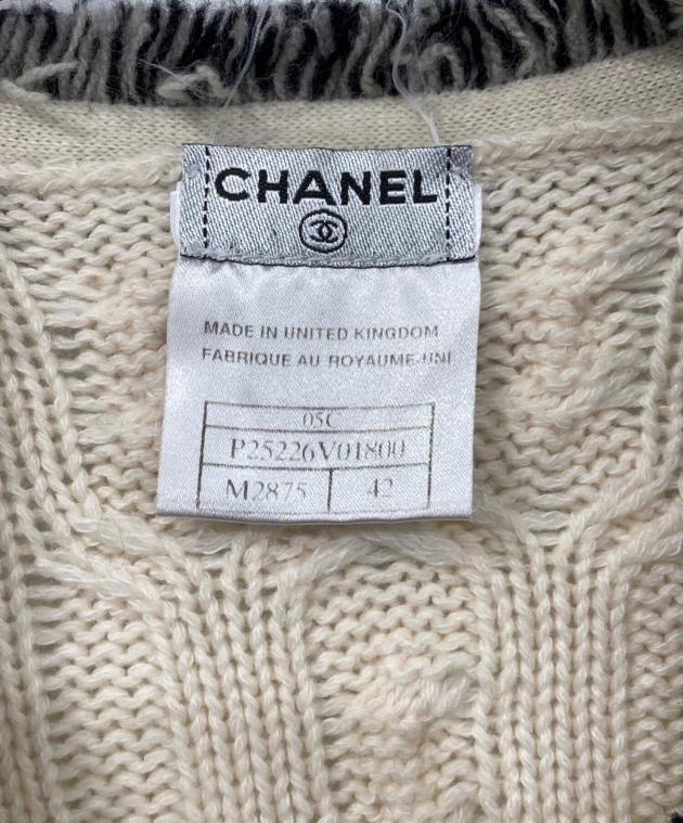 中古・古着通販】CHANEL (シャネル) コットン×カシミヤ カーディガン