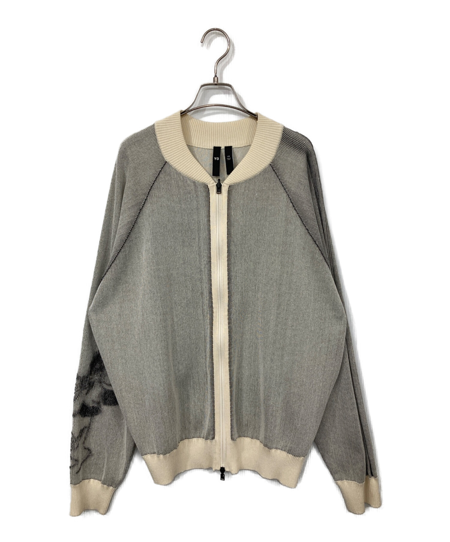 中古・古着通販】Y-3 (ワイスリー) Graphic Knit Cardigan グレー 