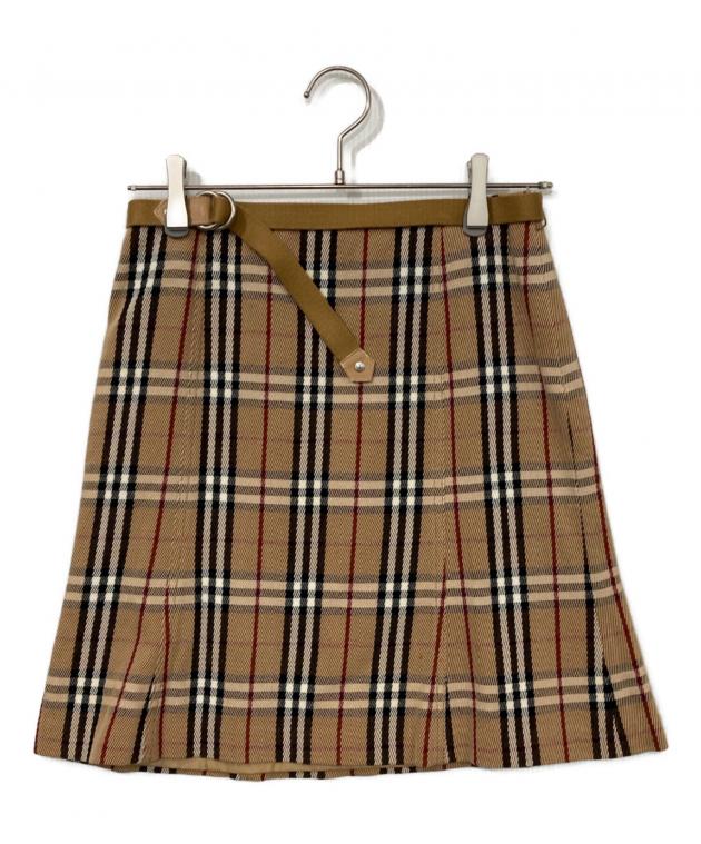 BURBERRY チェック柄 フレアスカート 36 中古・古着通販】BURBERRY