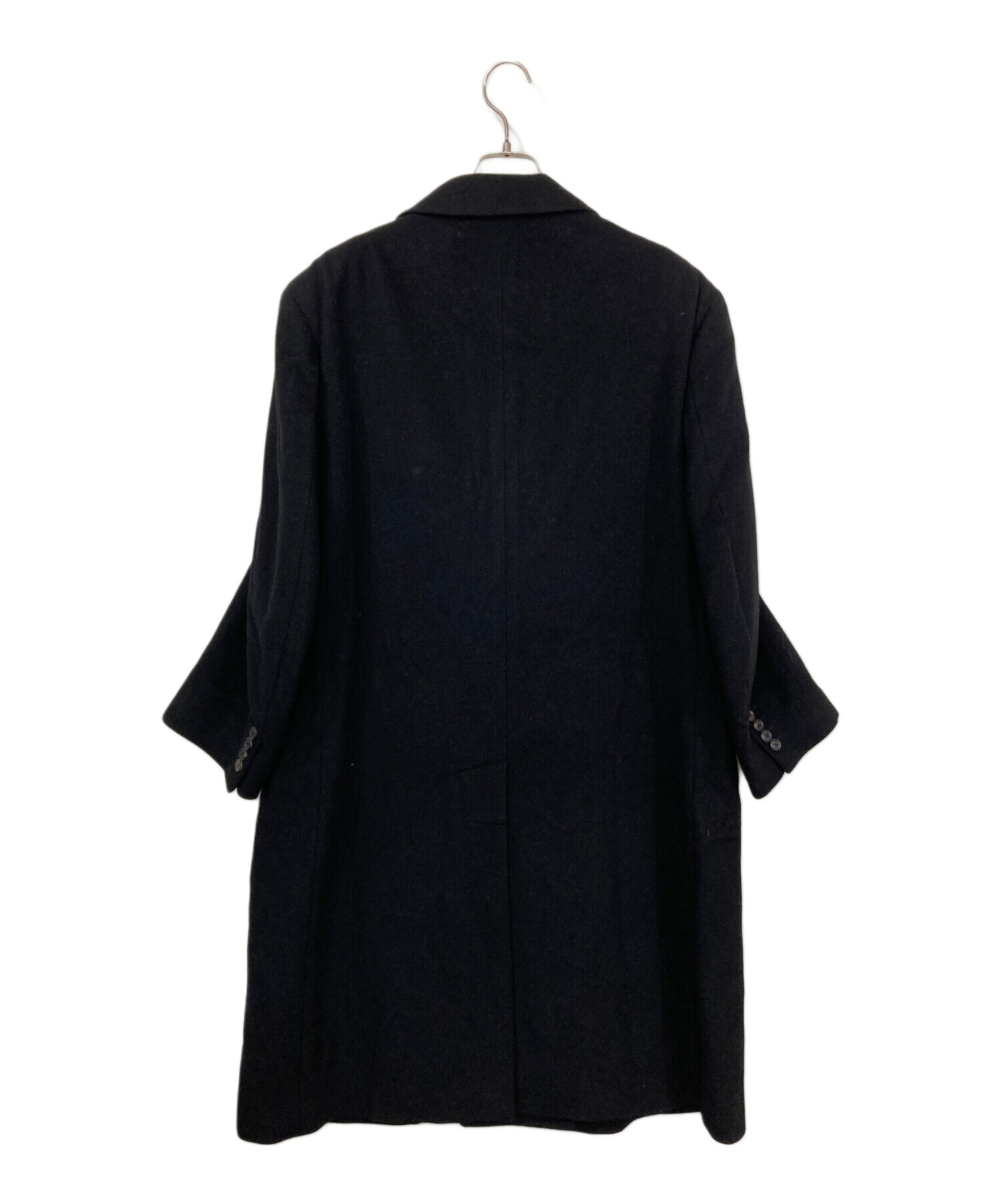 Burberry Black Label カシミヤ混チェスターコート 黒 L 中古・古着通販】Burberry's (バーバリーズ) ウールカシミヤ混
