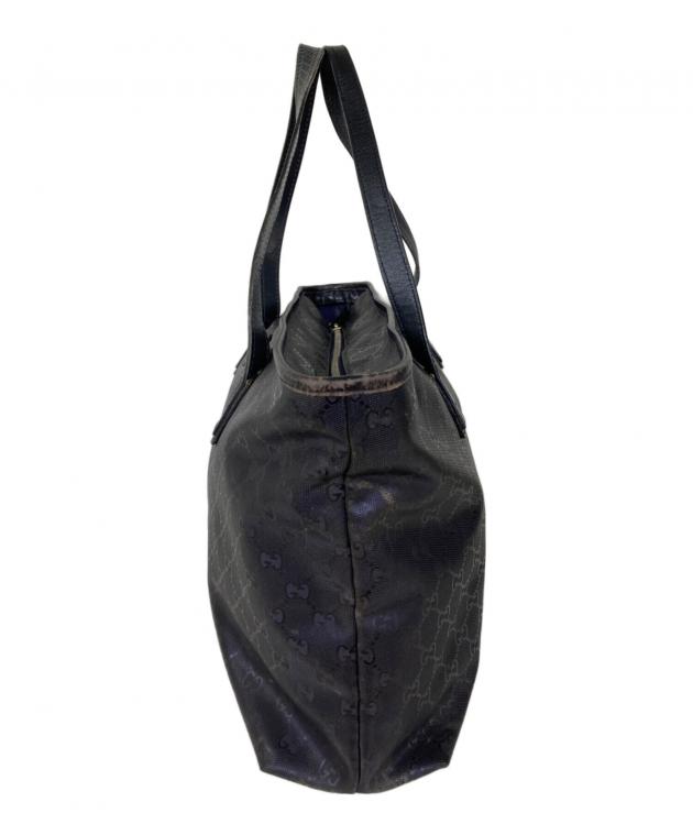 中古・古着通販】GUCCI (グッチ) GGインプリメトートバッグ ネイビー