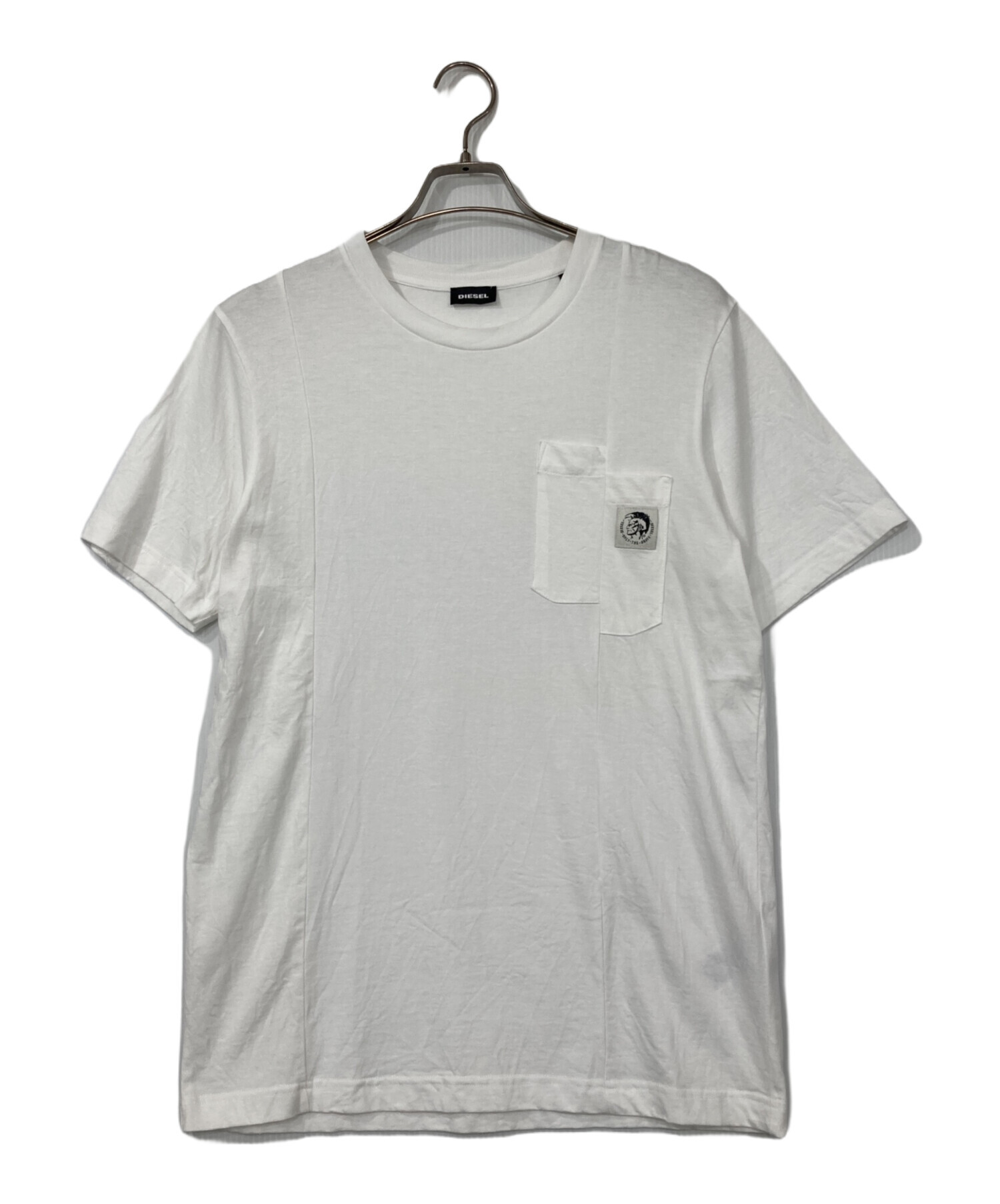中古・古着通販】DIESEL (ディーゼル) 切替Tシャツ ホワイト サイズ:XS