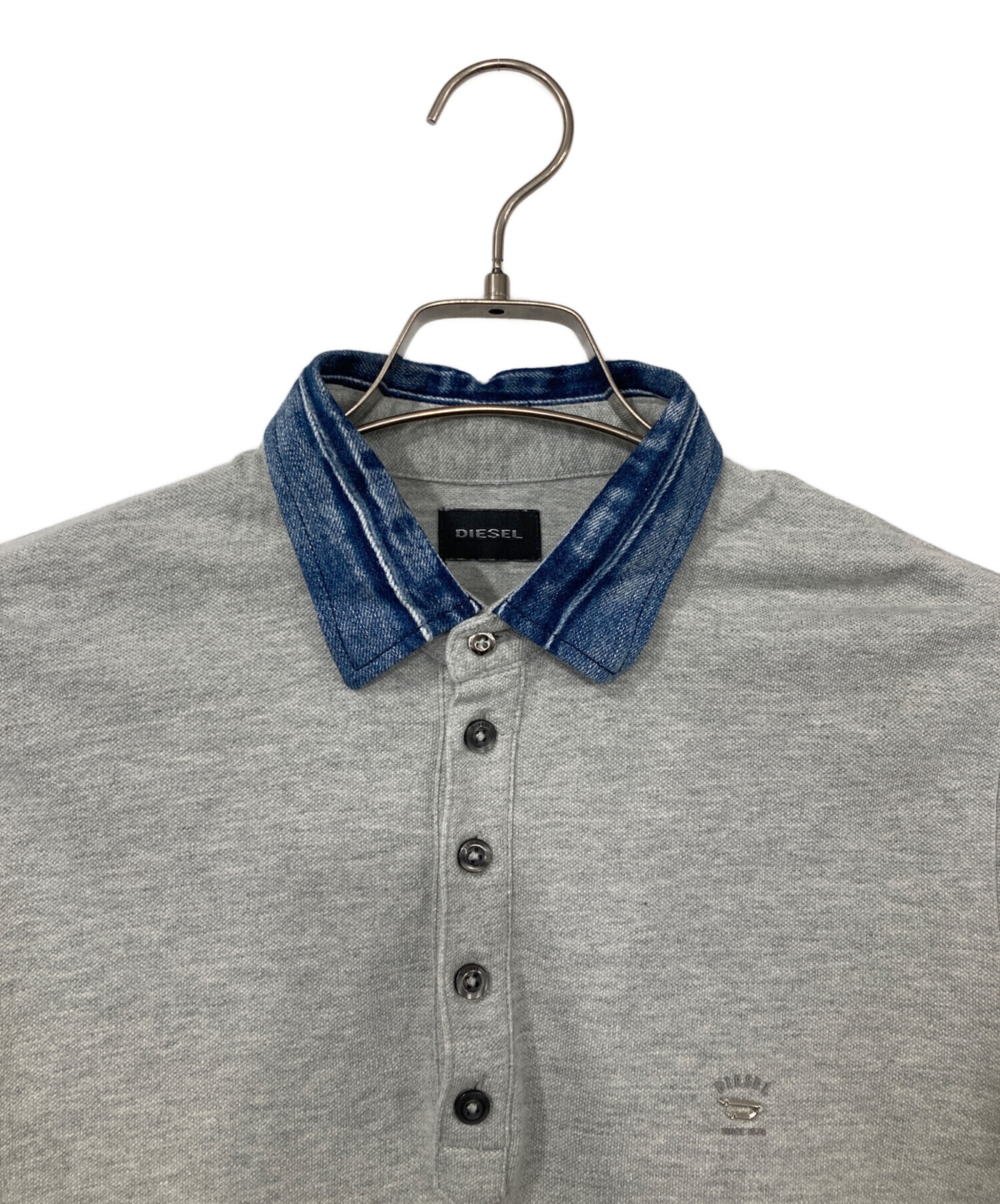 中古・古着通販】DIESEL (ディーゼル) ポロシャツ グレー サイズ:S