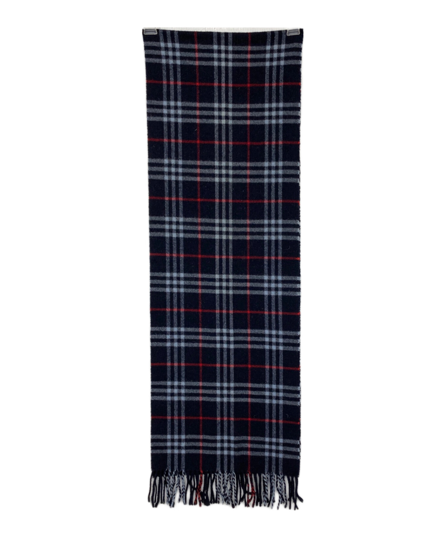 未使用　Burberry 膝掛け　マフラー　ネイビー 中古・古着通販】BURBERRY LONDON (バーバリーロンドン) ラムウール