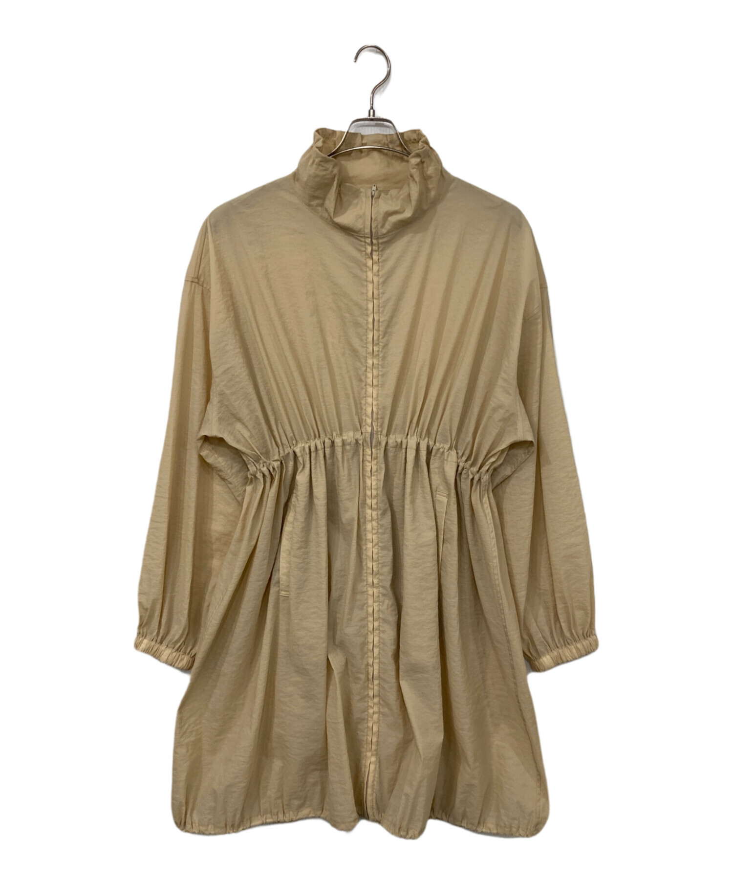 【yo BIOTOP】Sheer coat 中古・古着通販】yo BIOTOP (ヨー ビオトープ) Sheer coat ベージュ