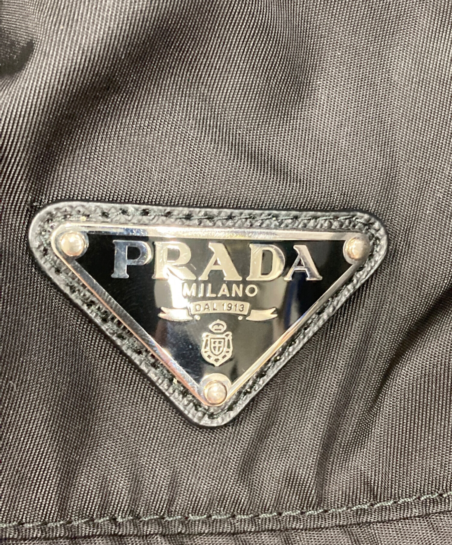中古・古着通販】PRADA (プラダ) Re Nylonバケットハット ブラック