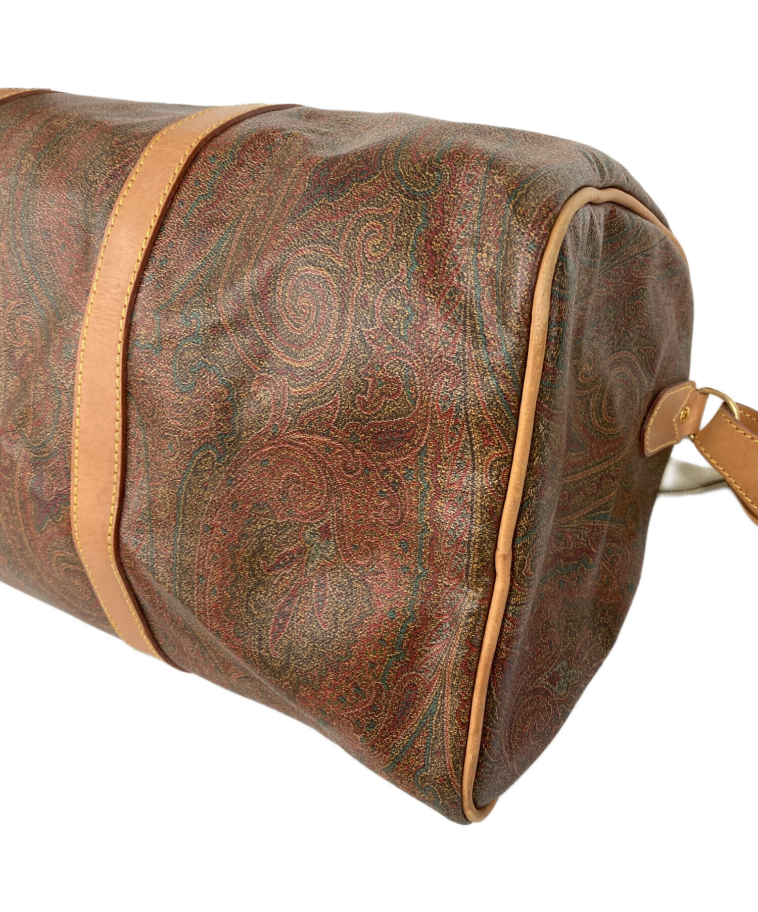 中古・古着通販】ETRO (エトロ) ペイズリー柄ボストンバッグ ブラウン