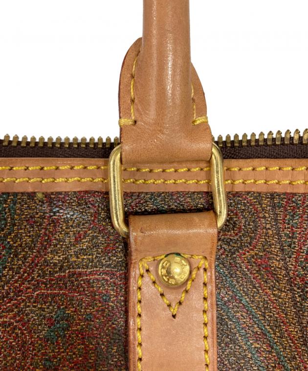 中古・古着通販】ETRO (エトロ) ペイズリー柄ボストンバッグ ブラウン