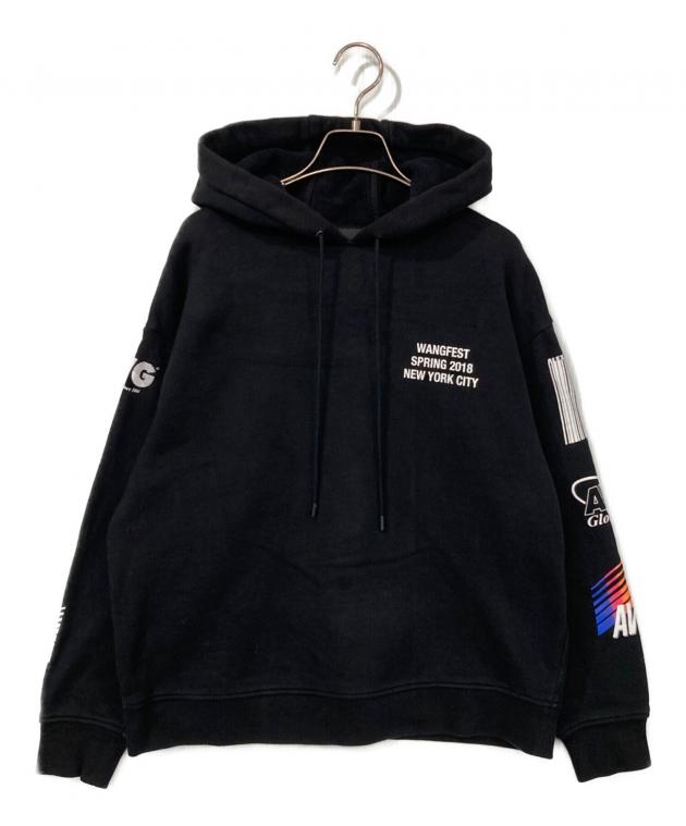 最終値下げAlexander Wang アレキサンダーワン　ブラックパーカー 中古・古着通販】ALEXANDER WANG (アレキサンダー・ワン) 裏起毛