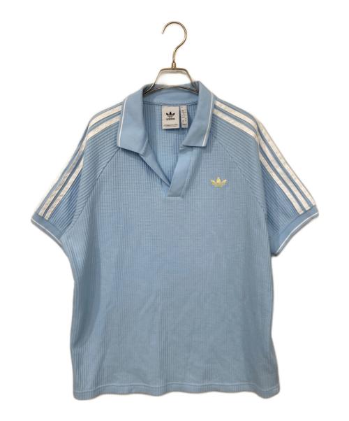 【匿名配送/新品未使用タグ付き】 ワッフルニット ポロシャツ 中古・古着通販】adidas (アディダス) ワッフル ニット ポロシャツ