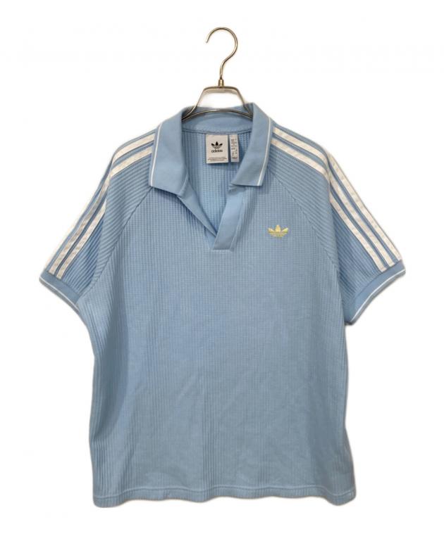 中古・古着通販】adidas (アディダス) ワッフル ニット ポロシャツ