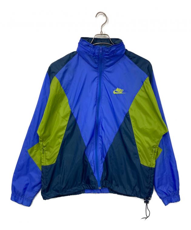 中古・古着通販】NIKE (ナイキ) ナイロンジャケット ブルー×グリーン 
