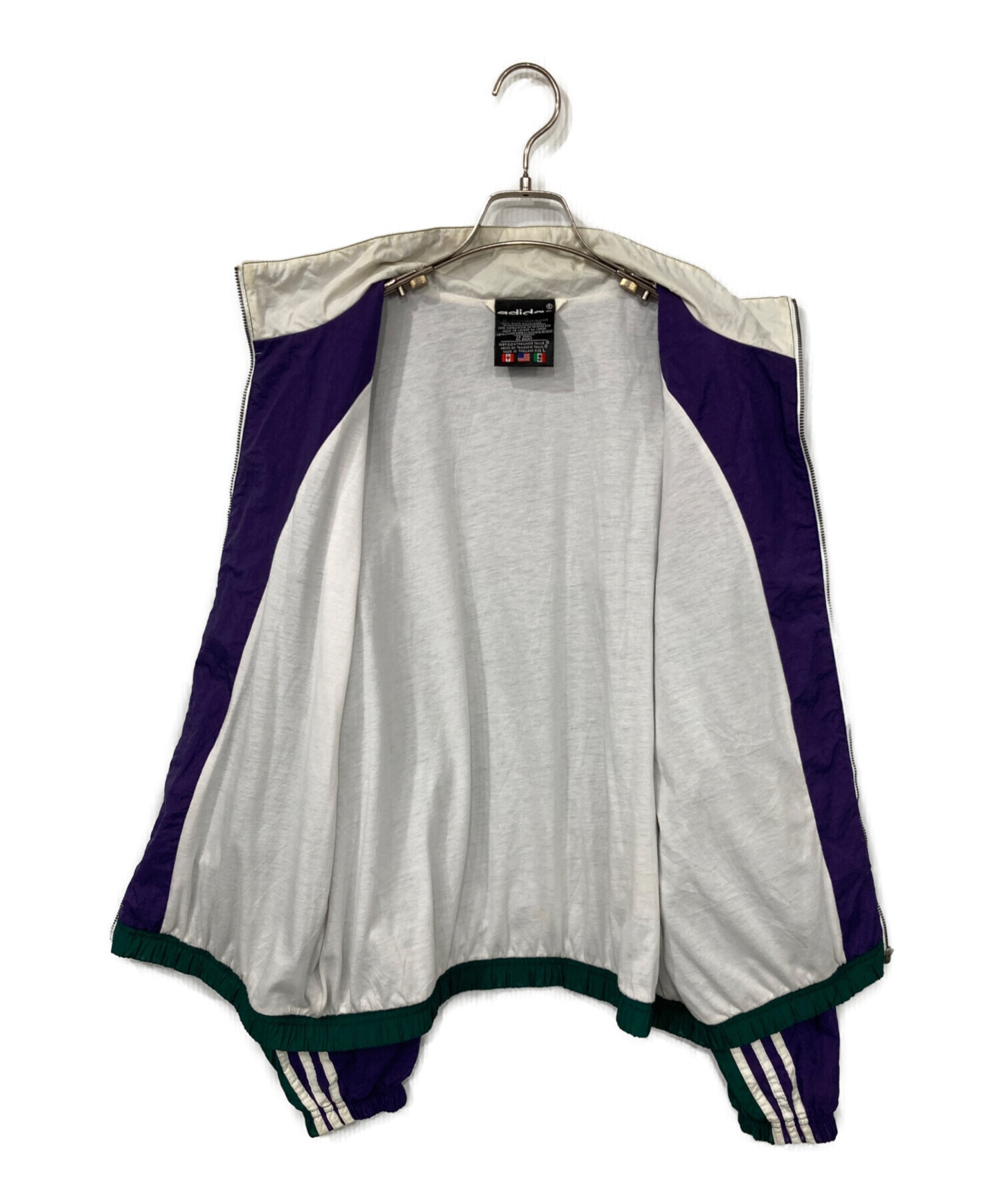 中古・古着通販】adidas (アディダス) ナイロンジャケット パープル