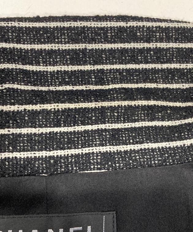 中古・古着通販】CHANEL (シャネル) カメリアブローチ付ボーダー