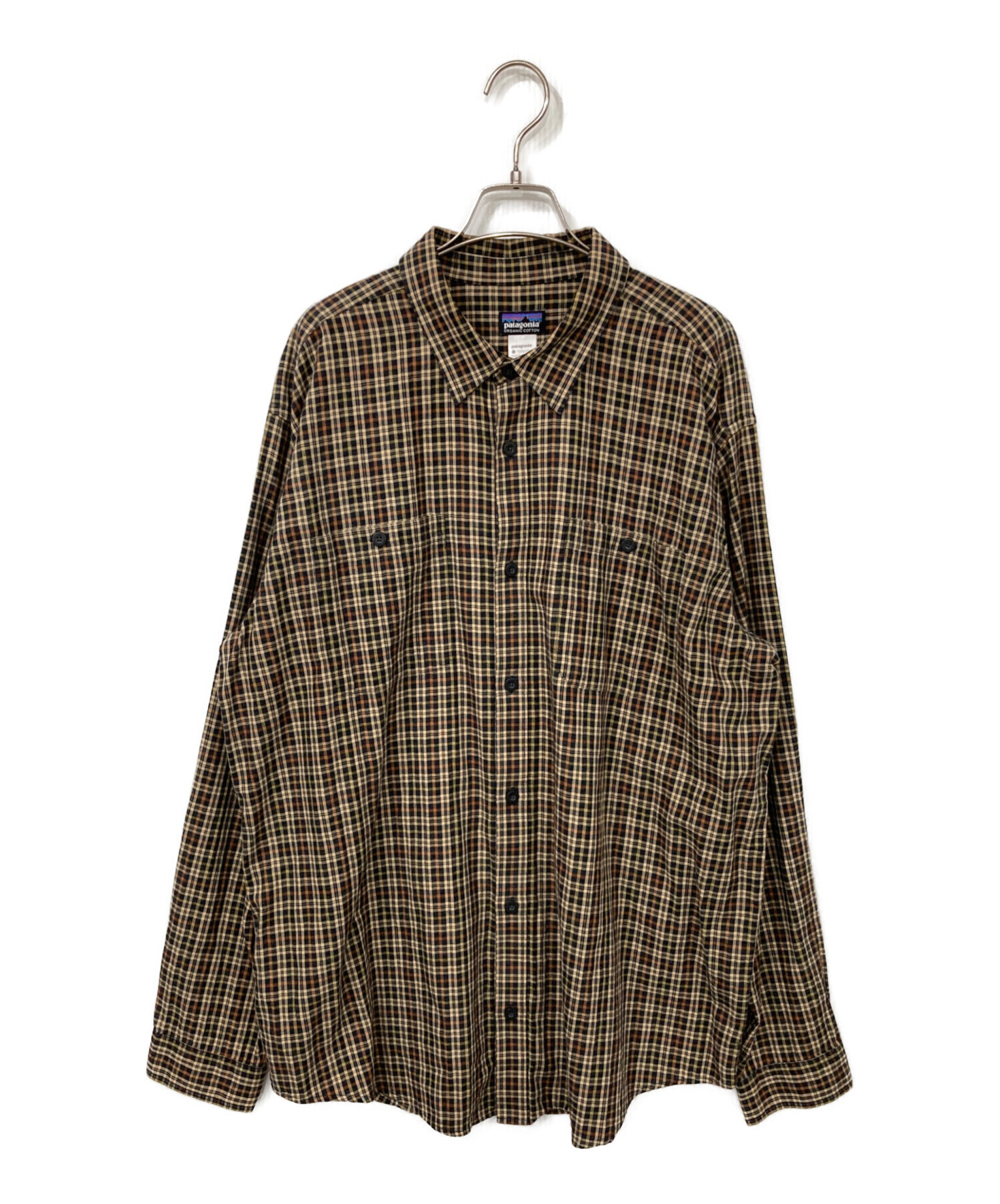 中古・古着通販】Patagonia (パタゴニア) チェックシャツ ブラウン