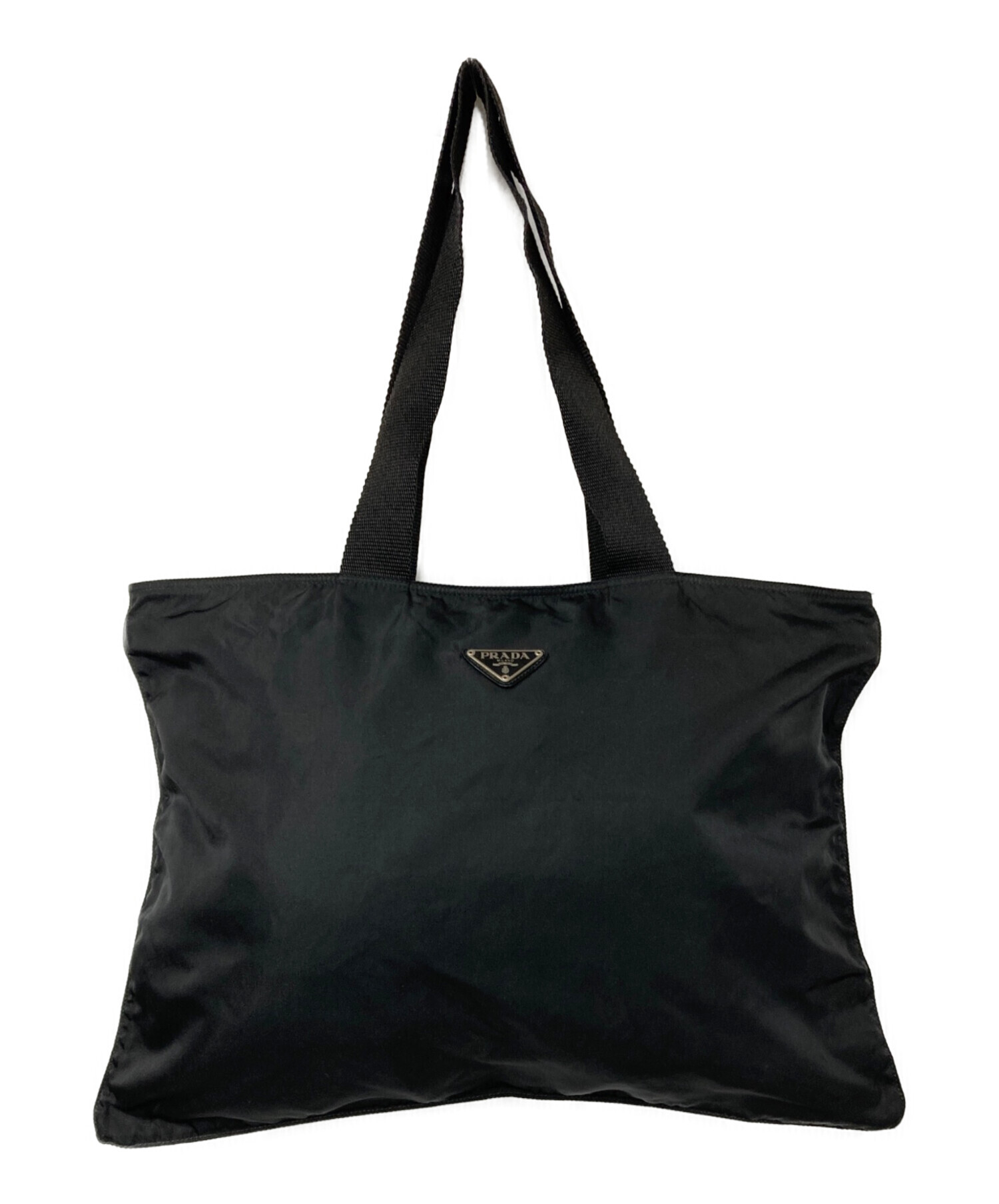 中古・古着通販】PRADA (プラダ) トライアングルロゴナイロントート