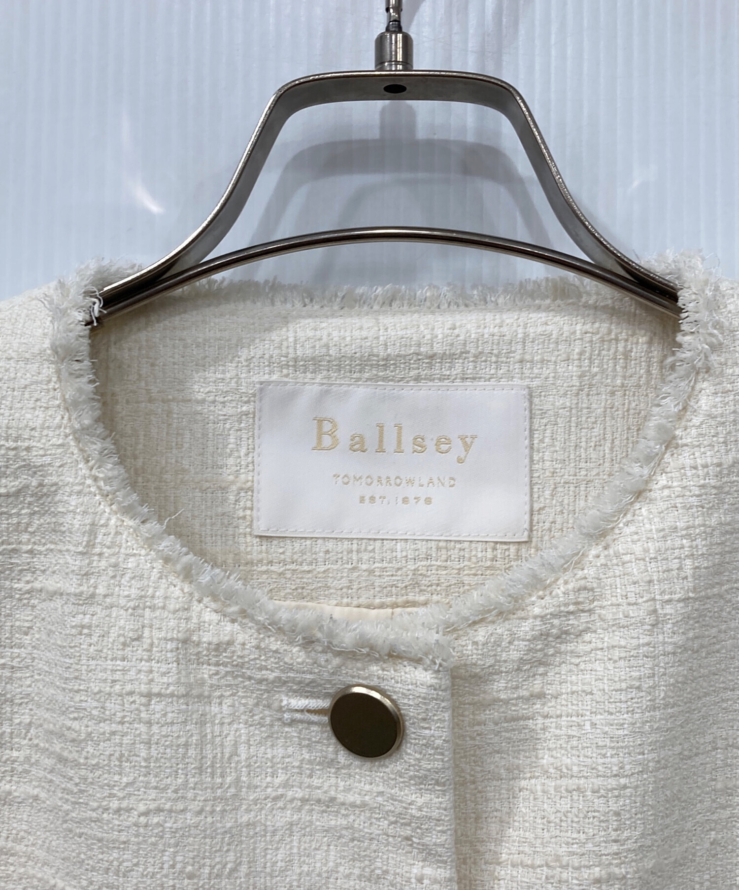 値下げ【美品】Ballsey ライトスラブツイード ショートジレ 中古・古着通販】BALLSEY (ボールジィ) ライトスラブツイード