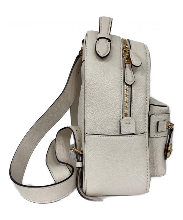 中古・古着通販】COACH (コーチ) レザーミニリュック ホワイト