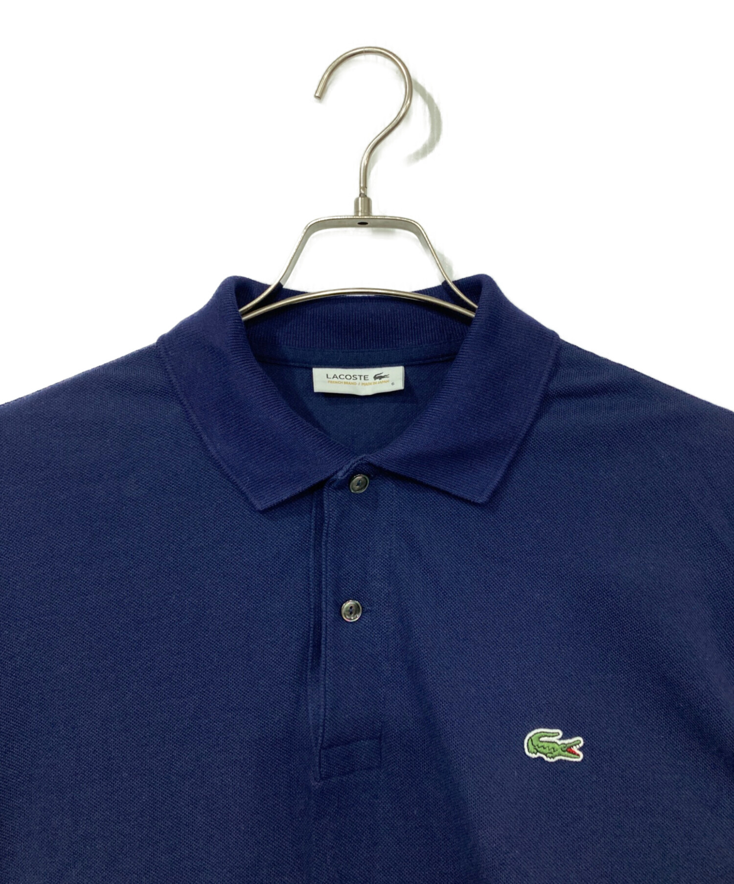 中古・古着通販】LACOSTE (ラコステ) ポロシャツ ネイビー サイズ:6
