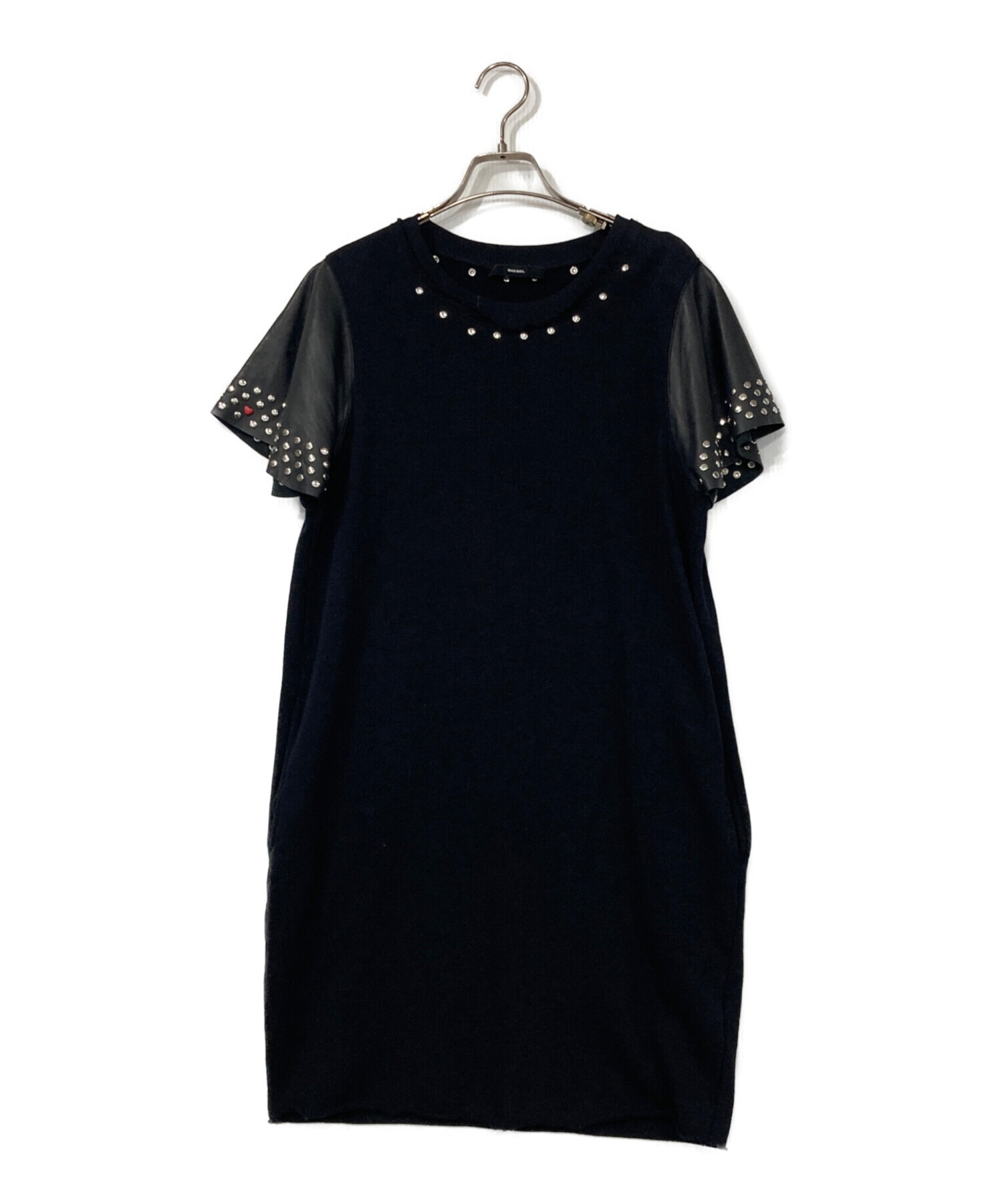中古・古着通販】DIESEL (ディーゼル) D-Rebe/袖レザースタッズ 