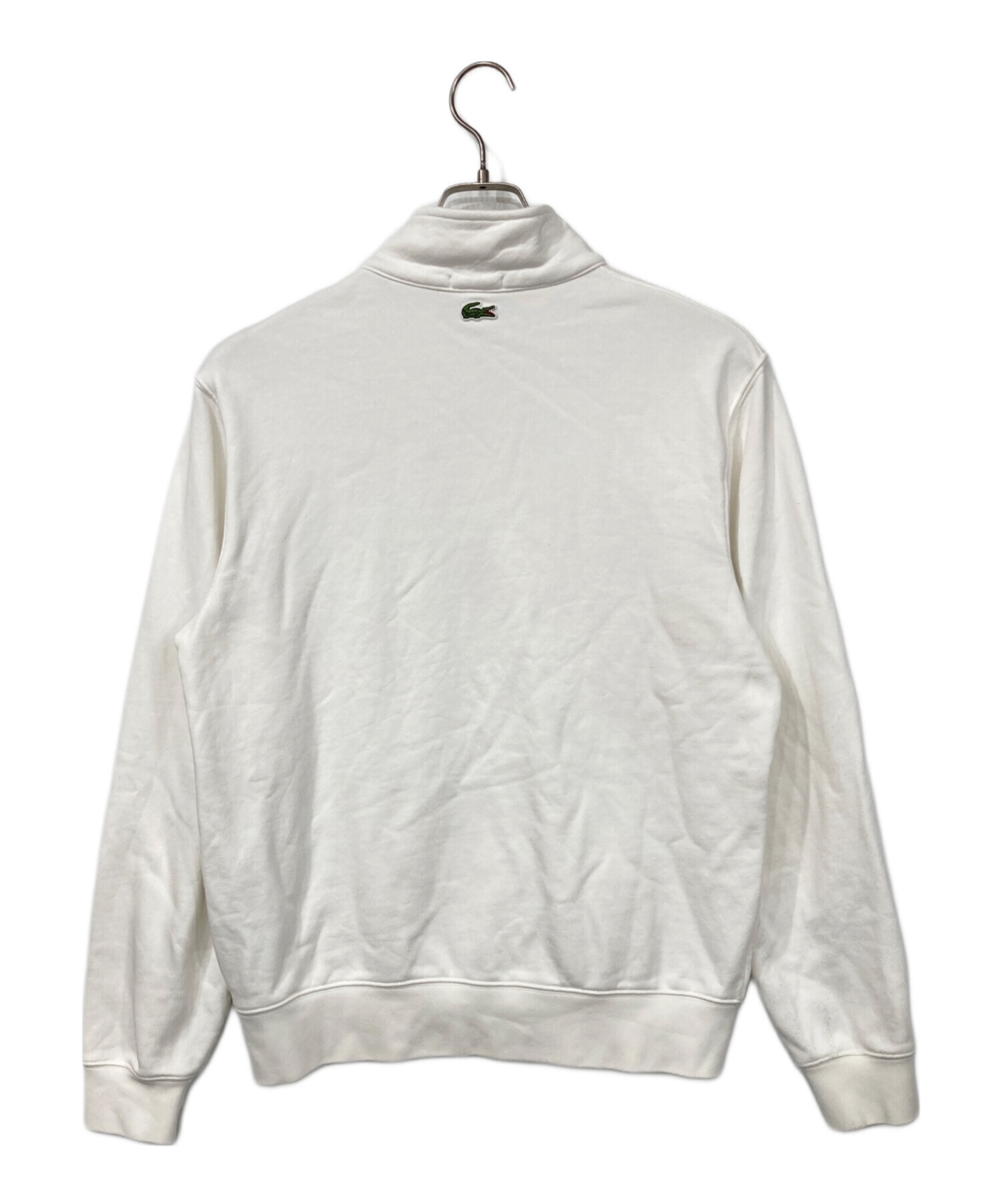 中古・古着通販】LACOSTE (ラコステ) ハーフジップスウェット ホワイト 