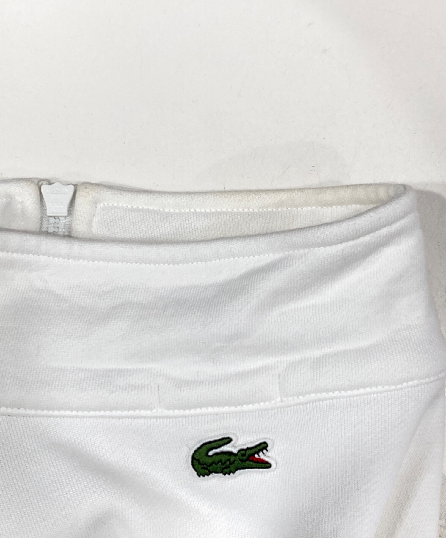 中古・古着通販】LACOSTE (ラコステ) ハーフジップスウェット ホワイト 