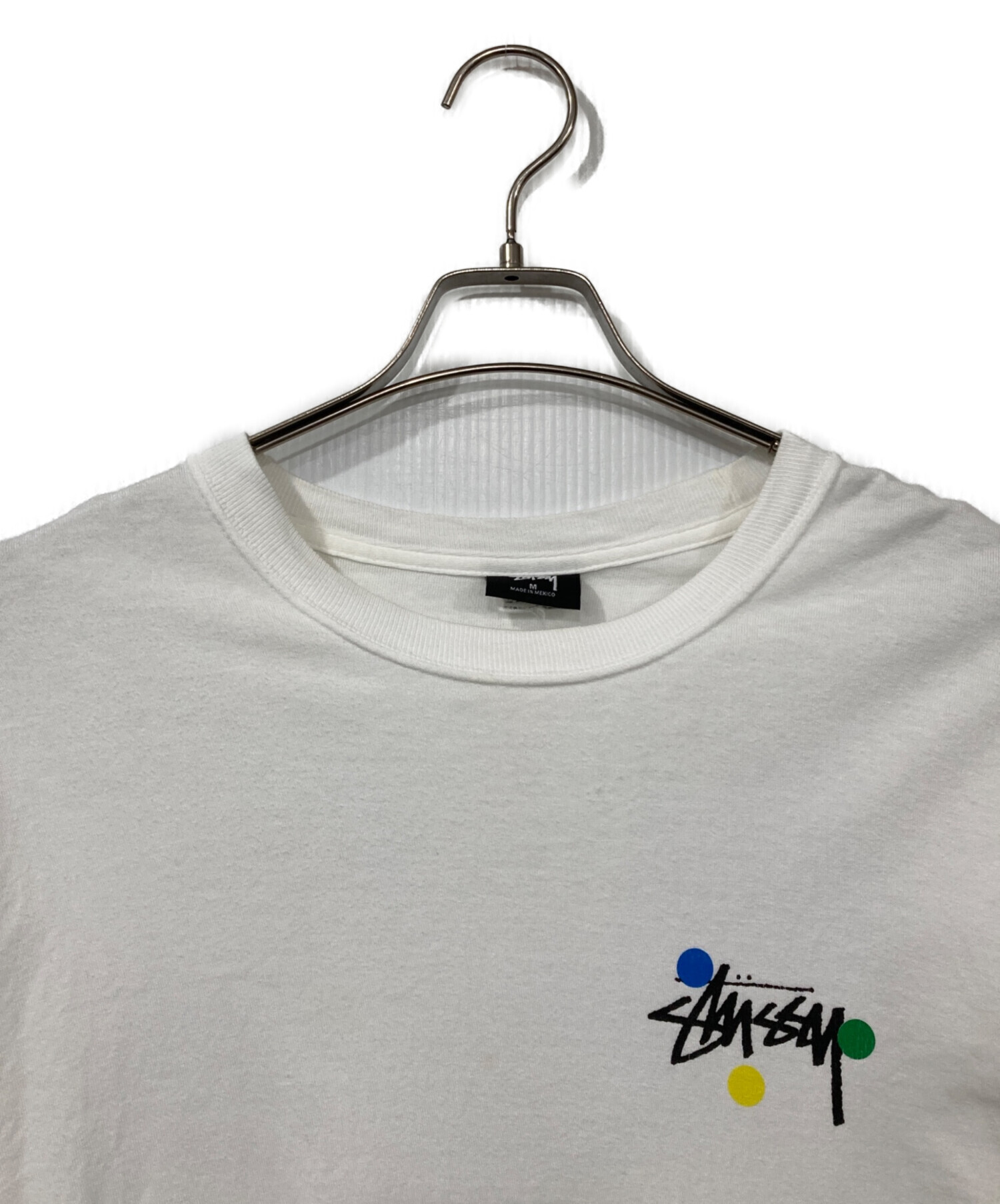 中古・古着通販】stussy (ステューシー) プリントTシャツ ホワイト