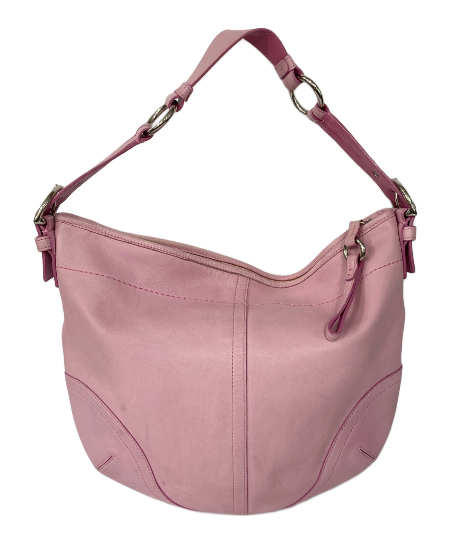 中古・古着通販】COACH (コーチ) ワンショルダーバッグ ピンク