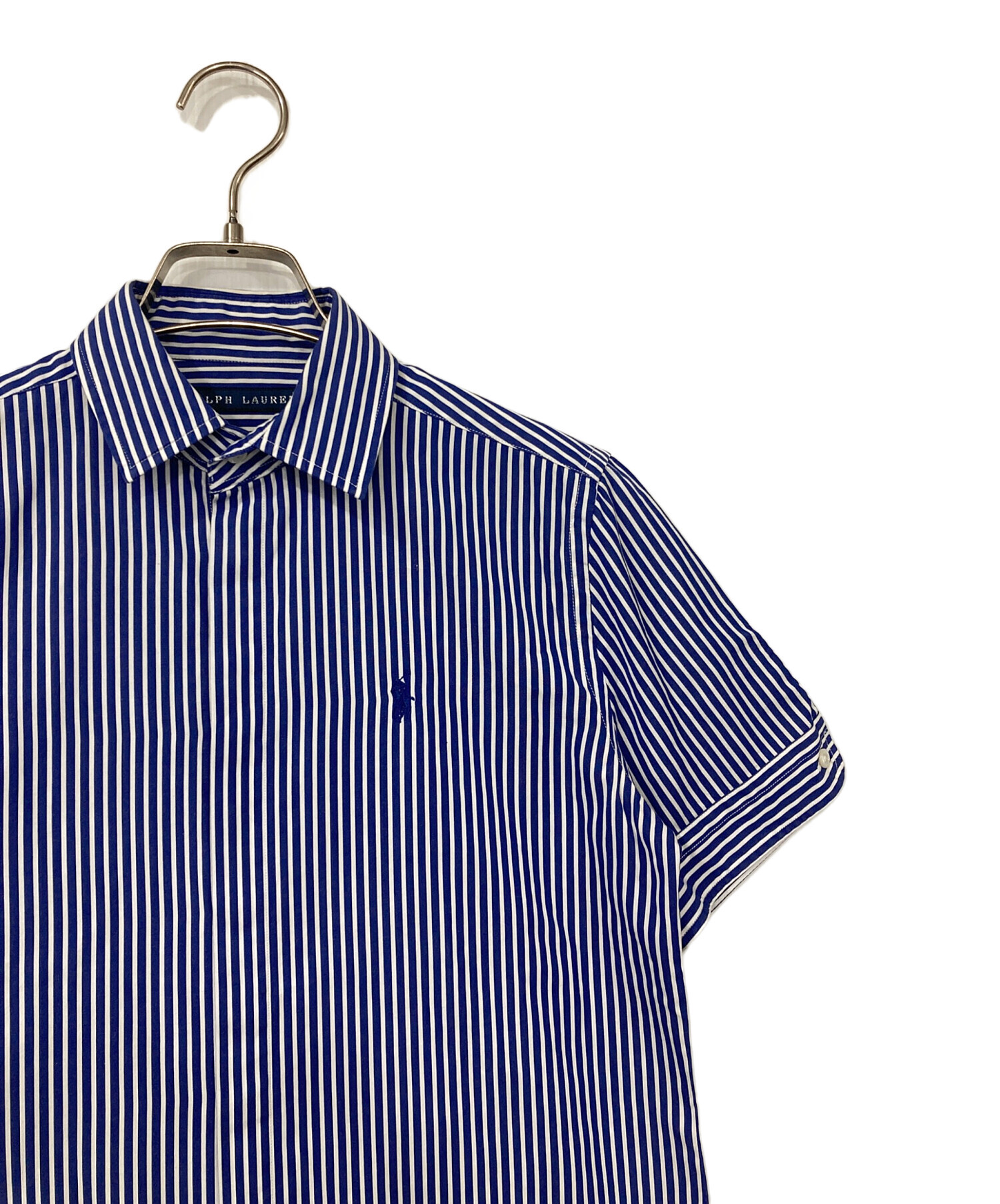 激レア　ラルフローレン　ストライプ　シャツ 中古・古着通販】RALPH LAUREN (ラルフローレン) 半袖ストライプシャツ