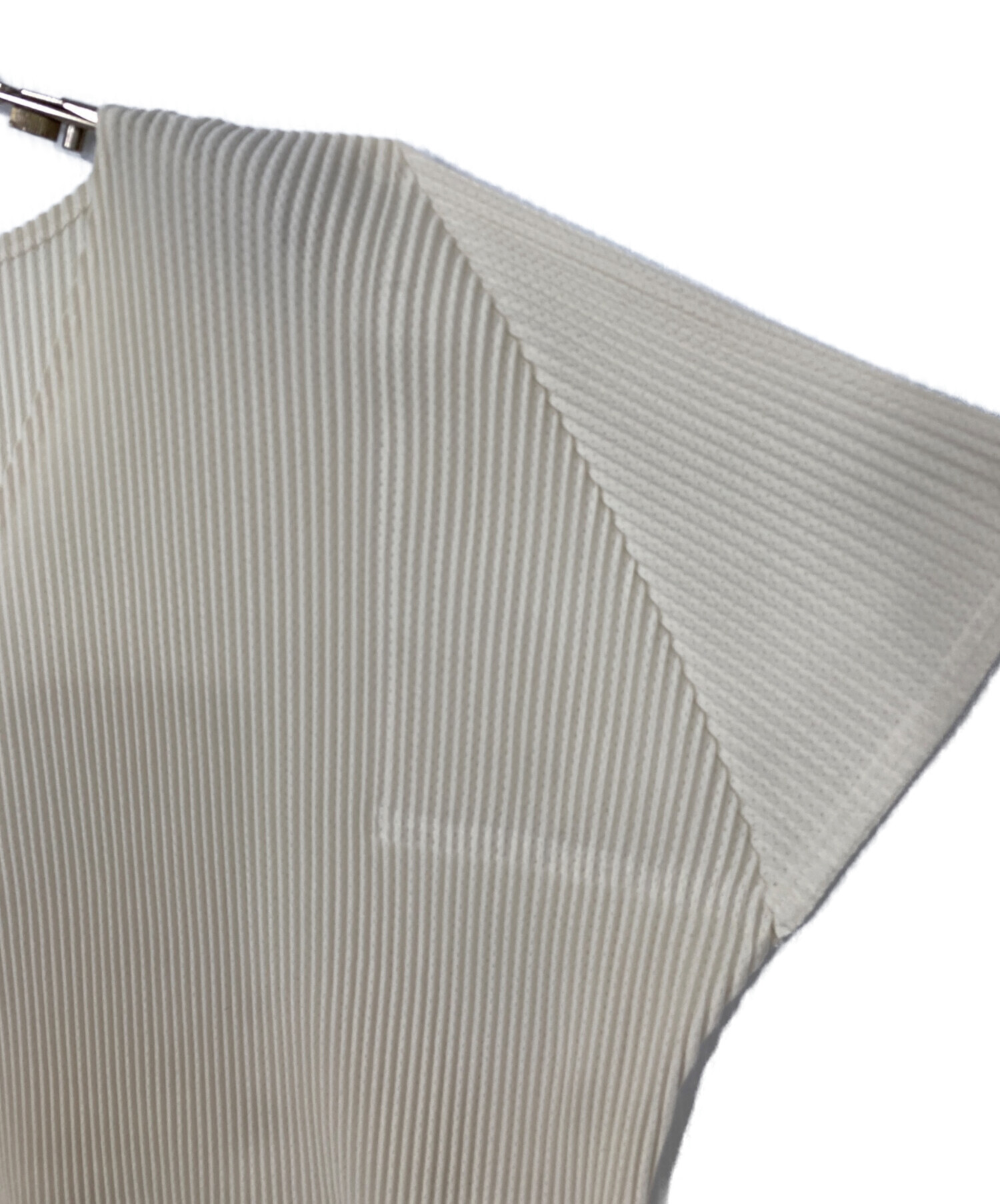 プリーツプリーズ PLEATS PLEASE カットソー 中古・古着通販】PLEATS PLEASE (プリーツプリーズ) Vネックプリーツ