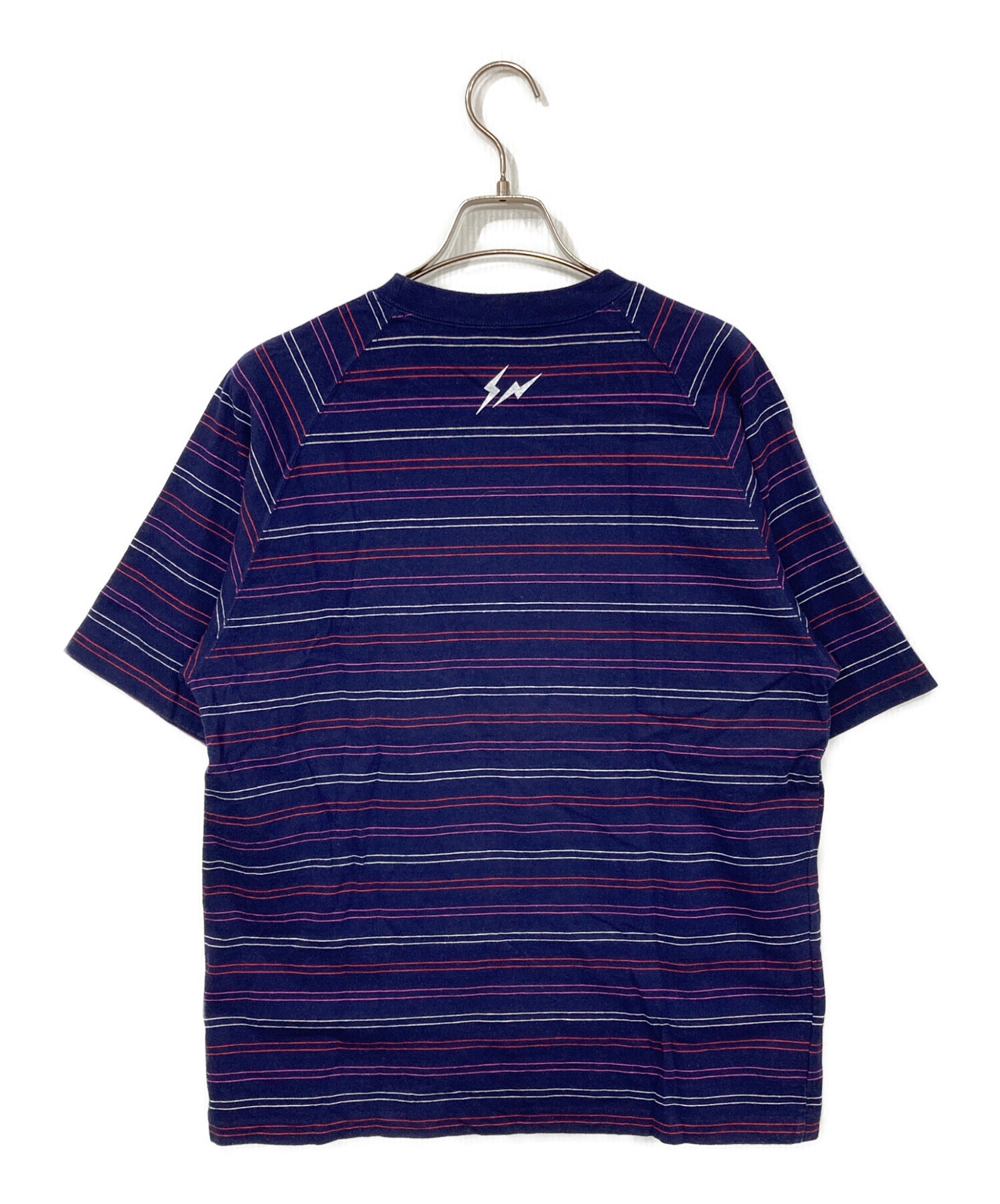 中古・古着通販】GOODENOUGH (グッドイナフ) ボーダーTシャツ ネイビー