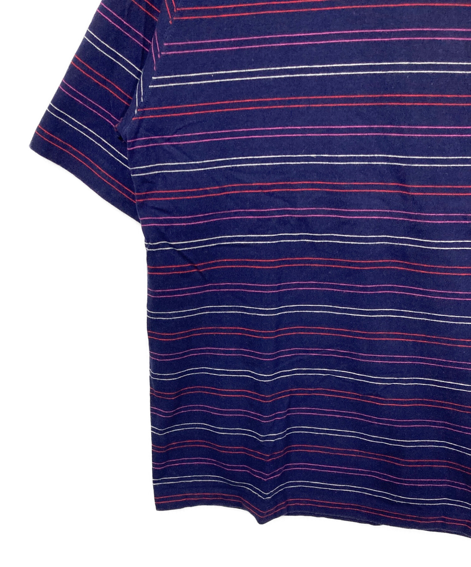 中古・古着通販】GOODENOUGH (グッドイナフ) ボーダーTシャツ ネイビー