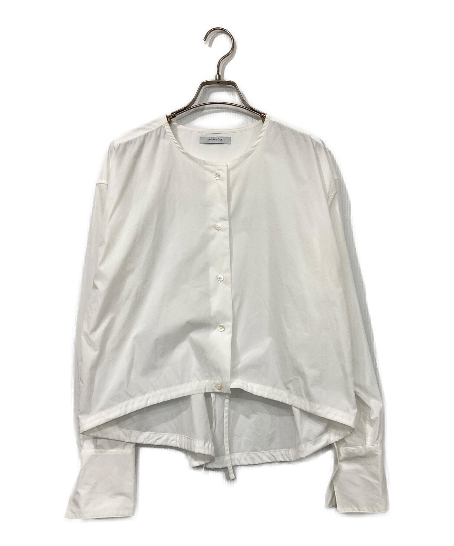 中古・古着通販】heliopole (エリオポール) DRAWSTRING SHIRT/ドロー 