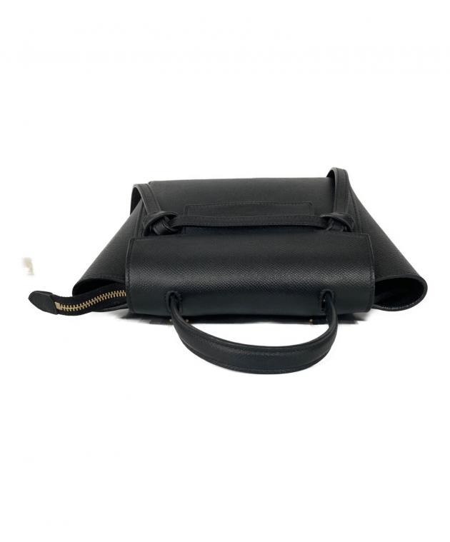 中古・古着通販】CELINE (セリーヌ) ベルトバッグ・ナノ ブラック