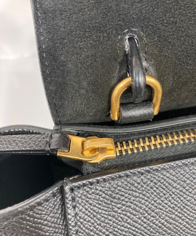 中古・古着通販】CELINE (セリーヌ) ベルトバッグ・ナノ ブラック
