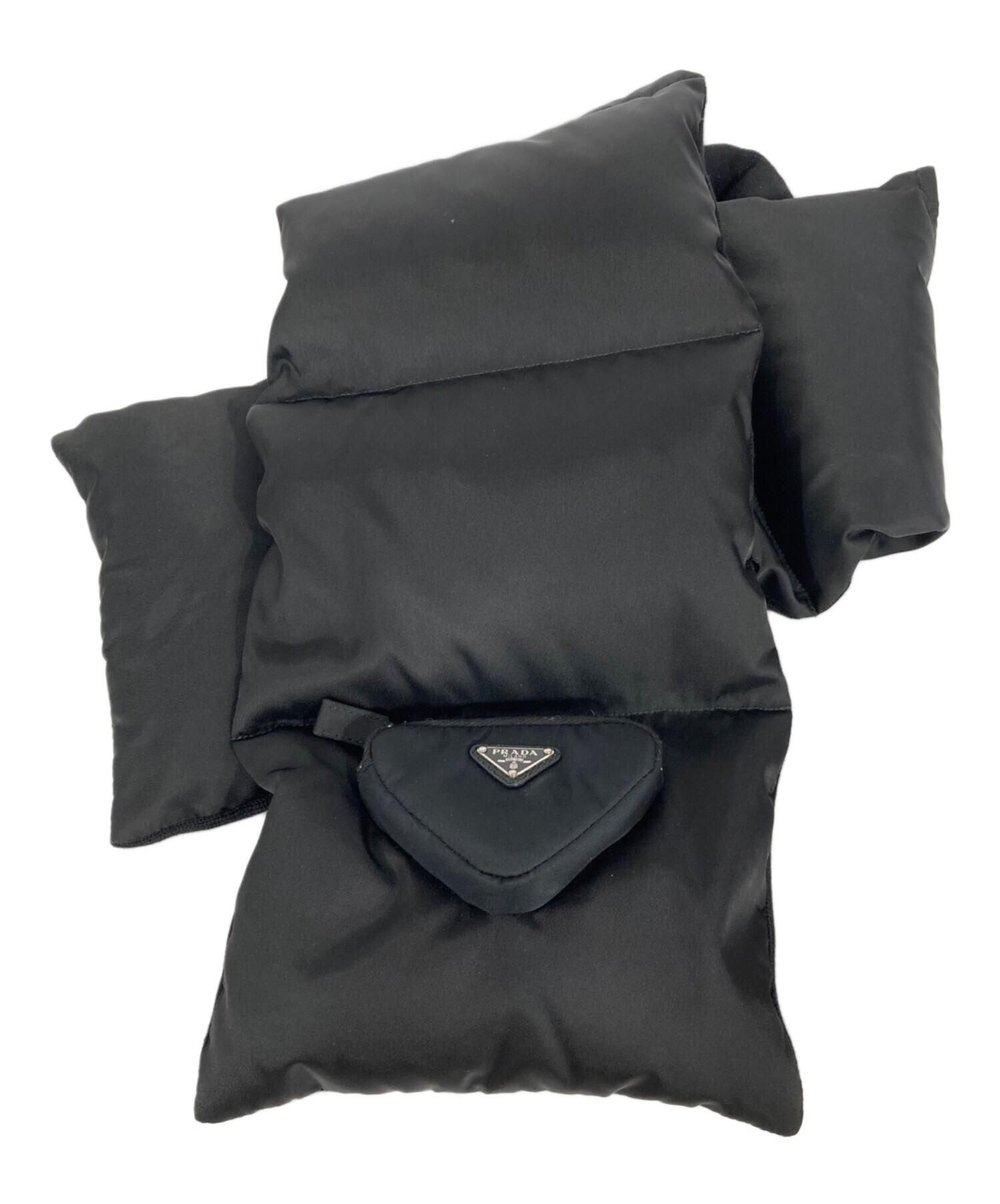 プラダ　ナイロンスカーフ 中古・古着通販】PRADA (プラダ) PADDED WOOL & RE-NYLON SCARF