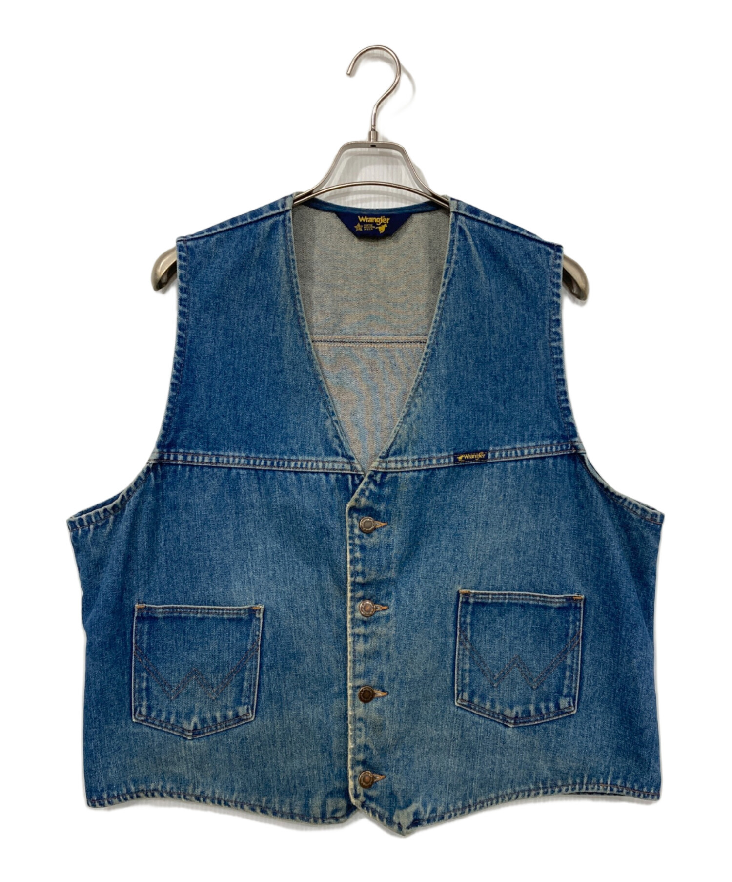 Wrangler デニムベスト 中古・古着通販】Wrangler (ラングラー) 80sデニムベスト インディゴ