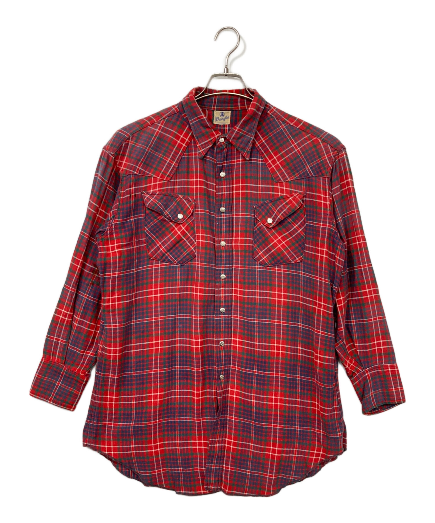 古着助様オーダー 中古・古着通販】Wrangler (ラングラー) チェックシャツ レッド サイズ